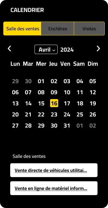 Keeny Widget Calendar French
