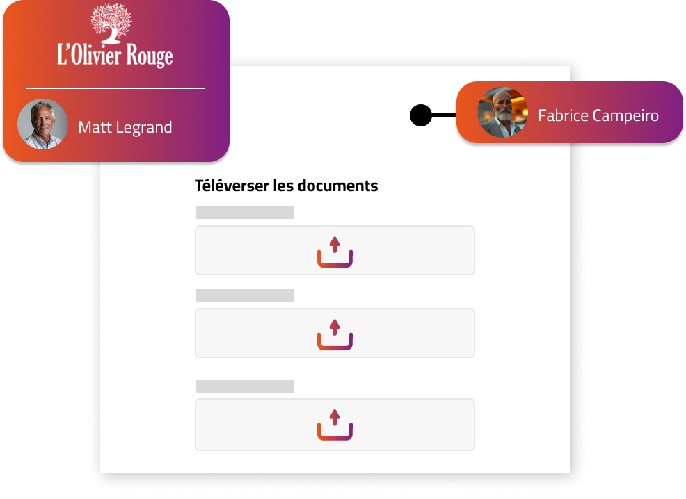 Keeny fonctionnalité téléversement de document